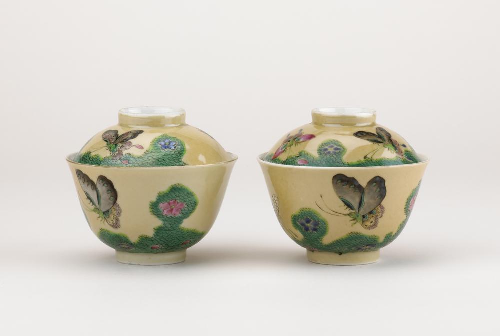 图片[1]-bowl(pair of); cover(pair of) BM-Franks.370-China Archive